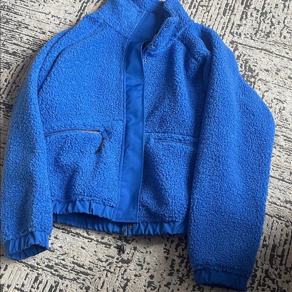 Womens Blue Fleece Jacket - Picture 1 of 3
